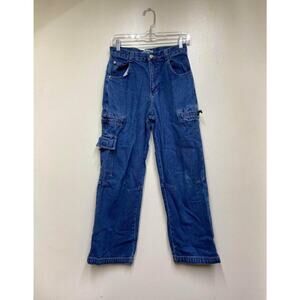 Canyon River Blues Boys Cargo Jeans Size 16 Wider Leg Vintage 90s